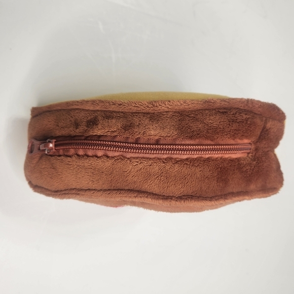 Hallmark Zip Pouch Plush Pizza Slice Carrying Case 7" Storage Bag Purse Plushie - Picture 3 of 9